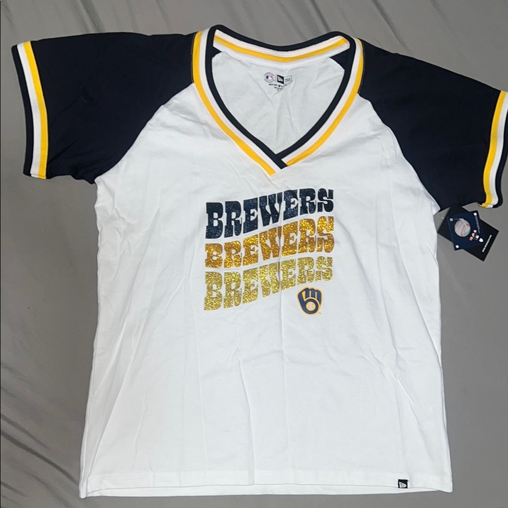 Brewers Women’s Shirt - White and Navy